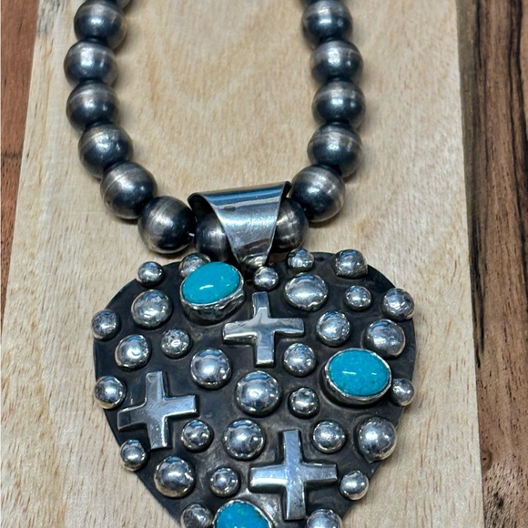 Gorgeous Chimney Butte Sterling Silver Dot & Cross Pendants🥰 - Picture 6 of 8